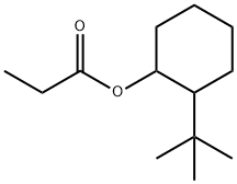 2-tert-butylcyclohexyl propionate Struktur