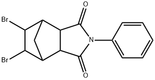 4,5-dibromohexahydro-N-phenyl-3,6-methanophthalimide Struktur