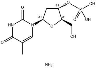 THYMIDINE 3'-MONOPHOSPHATE AMMONIUM SALT Struktur