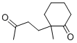 2-METHYL-2-(3-OXO-BUTYL)-CYCLOHEXANONE Struktur