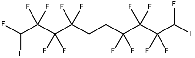 1,1,2,2,3,3,4,4,7,7,8,8,9,9,10,10-Hexadecafluorodecane Struktur