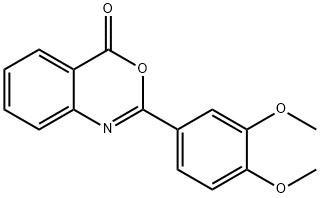 2-(3,4-dimethoxyphenyl)-4H-3,1-benzoxazin-4-one Struktur