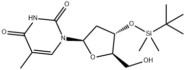 3'-O-(T-BUTYLDIMETHYLSILYL)THYMIDINE Struktur