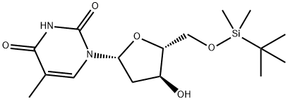 5'-O-TERT-BUTYLDIMETHYLSILYL-THYMIDINE Struktur