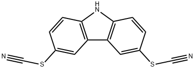 Thiocyanic acid carbazol-3,6-diyl ester Struktur