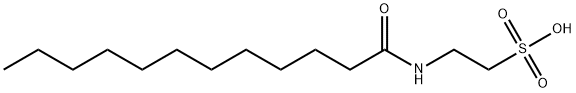 2-[(1-oxododecyl)amino]ethanesulphonic acid Struktur