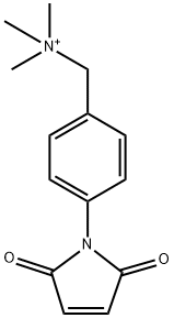 4-(N-maleimido)benzyltrimethylammonium Struktur