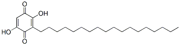 2,5-Dihydroxy-3-octadecyl-1,4-benzoquinone Struktur