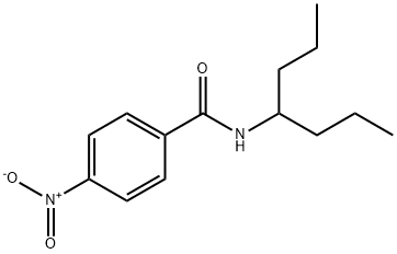 4-Nitro-N-(1-propylbutyl)benzamide Struktur