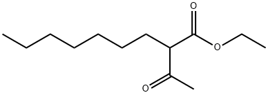 Ethyl 2-acetylnonanoate Struktur