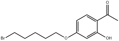 1-[4-[(5-BROMOPENTYL)OXY]-2-HYDROXYPHENYL]ETHAN-1-ONE Struktur