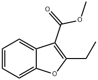 2-Ethylbenzofuran-3-carboxylic acid methyl ester Struktur