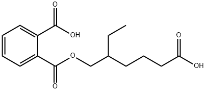 2-ethyl-5-carboxypentyl phthalate Struktur