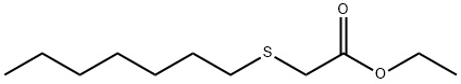 (Heptylthio)acetic acid ethyl ester Struktur