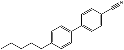 4'-正戊基-4-氰基聯(lián)苯 結(jié)構(gòu)式