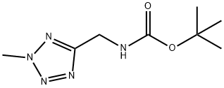 Carbamic acid, [(2-methyl-2H-tetrazol-5-yl)methyl]-, 1,1-dimethylethyl ester Struktur