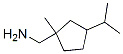 Cyclopentanemethanamine, 1-methyl-3-(1-methylethyl)- (9CI) Struktur