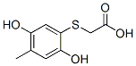 Acetic acid, [(2,5-dihydroxy-4-methylphenyl)thio]- (9CI) Struktur