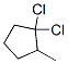 Cyclopentane, 1,1-dichloro-2-methyl- (9CI) Struktur