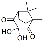 Bicyclo[3.2.1]octane-2,4-dione, 3,3-dihydroxy-1,8,8-trimethyl- (9CI) Struktur