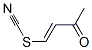 Thiocyanic acid, 3-oxo-1-butenyl ester (9CI) Struktur
