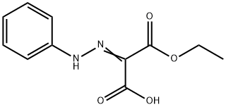 2-Phenylhydrazonomalonic acid hydrogen 1-ethyl ester Struktur