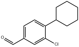 3-CHLORO-4-CYCLOHEXYL-BENZALDEHYDE Struktur