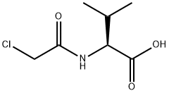 CHLOROACETYL-DL-VALINE Struktur