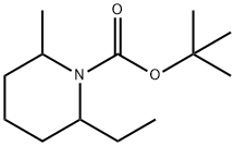 1-Piperidinecarboxylicacid,2-ethyl-6-methyl-,1,1-dimethylethylester(9CI) Struktur