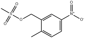 2-METHYL-5-NITROBENZYL METHANESULFONATE Struktur