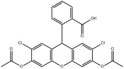 2′,7′-Dichlorodihydrofluorescein Diacetate Struktur