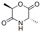 2,5-Morpholinedione,3,6-dimethyl-,(3S,6R)-(9CI) Struktur