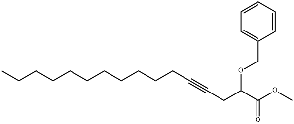 2-(Benzyloxy)-4-hexadecynoic acid methyl ester Struktur