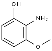 2-Amino-3-methoxyphenol Struktur