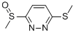 3-METHANESULFINYL-6-METHYLSULFANYL-PYRIDAZINE Struktur