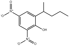 2,4-dinitro-6-pentan-2-yl-phenol Struktur