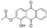 2-Acetoxy-1-hydroxy-9,10-anthraquinone Struktur