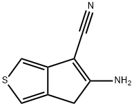 4H-Cyclopenta[c]thiophene-6-carbonitrile,  5-amino- Struktur