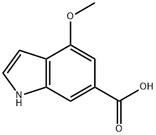 1H-Indole-6-carboxylic acid, 4-Methoxy- Struktur