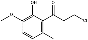 3-Chloro-1-(2-hydroxy-3-methoxy-6-methylphenyl)-1-propanone Struktur