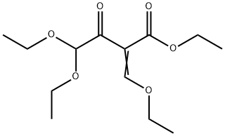 ethyl 4,4-diethoxy-2-(ethoxymethylene)-3-oxobutyrate Struktur