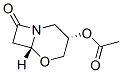 5-Oxa-1-azabicyclo[4.2.0]octan-8-one,3-(acetyloxy)-,(3S,6R)-(9CI) Struktur