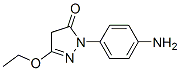 1-(p-aminophenyl)-3-ethoxy-2-pyrazolin-5-one Struktur