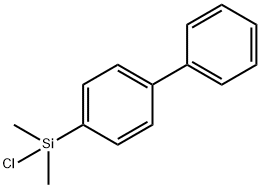 BIPHENYLDIMETHYLSILYL CHLORIDE Struktur