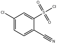 5-Chloro-2-cyanobenzene-1-sulfonyl chloride Struktur