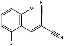 2-CHLORO-6-HYDROXYBENZALMALONONITRILE Struktur