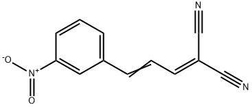 3-NITROCINNAMALMALONONITRILE Struktur