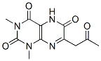 2,4,6(3H)-Pteridinetrione,  1,5-dihydro-1,3-dimethyl-7-(2-oxopropyl)- Struktur