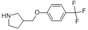 3-(4-Trifluoromethyl-phenoxymethyl)-pyrrolidine Struktur