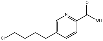 5-(4-chlorobutyl)pyridine-2-carboxylic acid Struktur